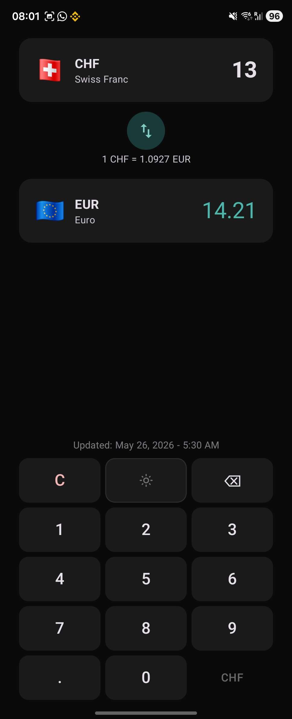 Parite dark theme - converter