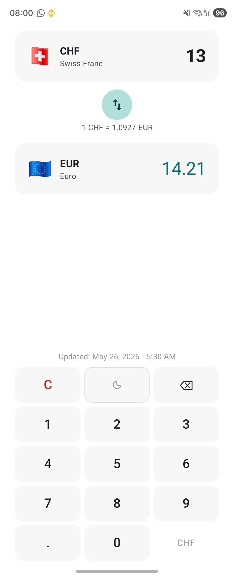 Parite light theme - converter